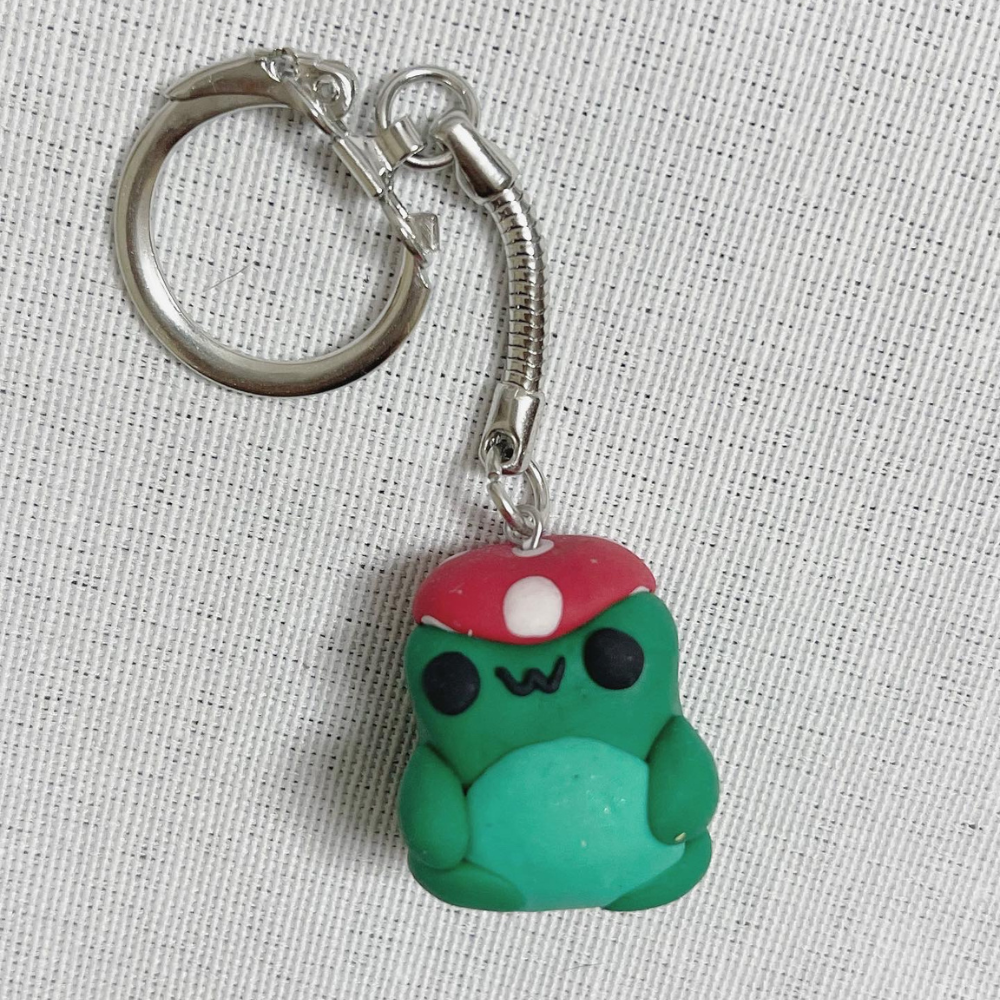 Froggy Mushroom Hat - Keychain